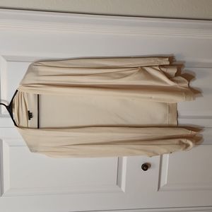 Theory cream slouchy cardigan